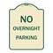 Signmission No Overnight Parking Heavy-Gauge Aluminum Architectural Sign, 24" x 18", TG-1824-23832 A-DES-TG-1824-23832 - alternate 1